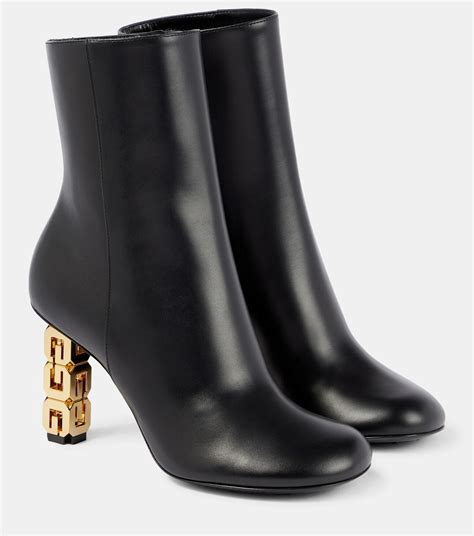 g-cube bootie givenchy|GIVENCHY G Cube Leather Ankle Boots .